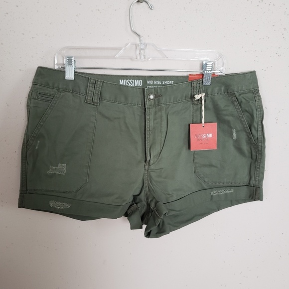 Mossimo Supply Co. Pants - NWT Mossimo Mid Rise Chino Shorts Women Size 14